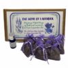 10 Organza Filled Bags of Natural Aromatic Dried Lavender + Oil in Gift Box