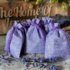 5 Bags of 7x9cm Lilac Hessian Lavender Filled Bags